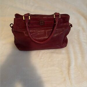 Tory Burch Burgundy Shoulder Bag